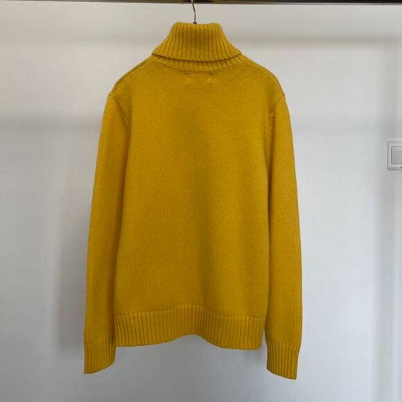 Polo Ralph Lauren Classic cashmere turtleneck yellow women's sweater - Picture 9 of 9